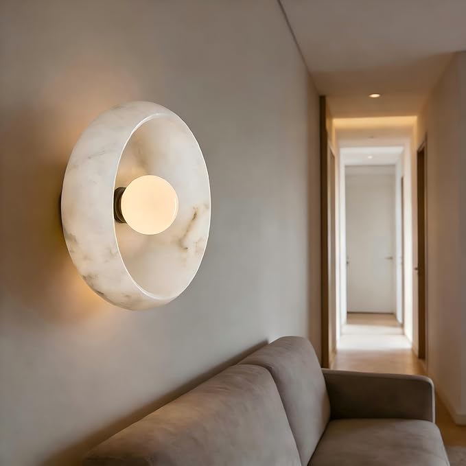 Artistic Alabaster Wall Sconce