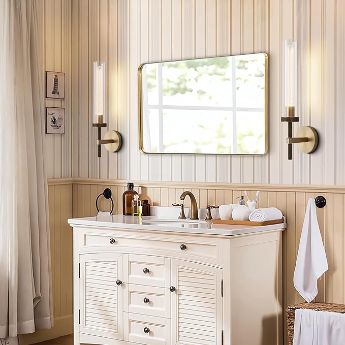 Gold sconces Wall Lighting, Brass Wall Lamp Modern Wall Lights