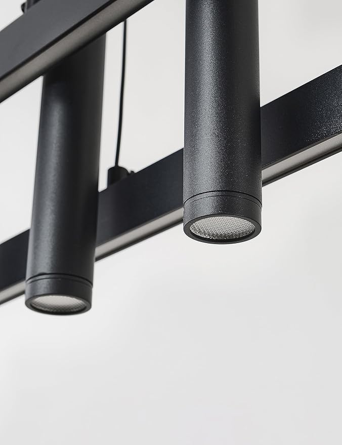 71" Black Linear LED Pendant Light Dimmable