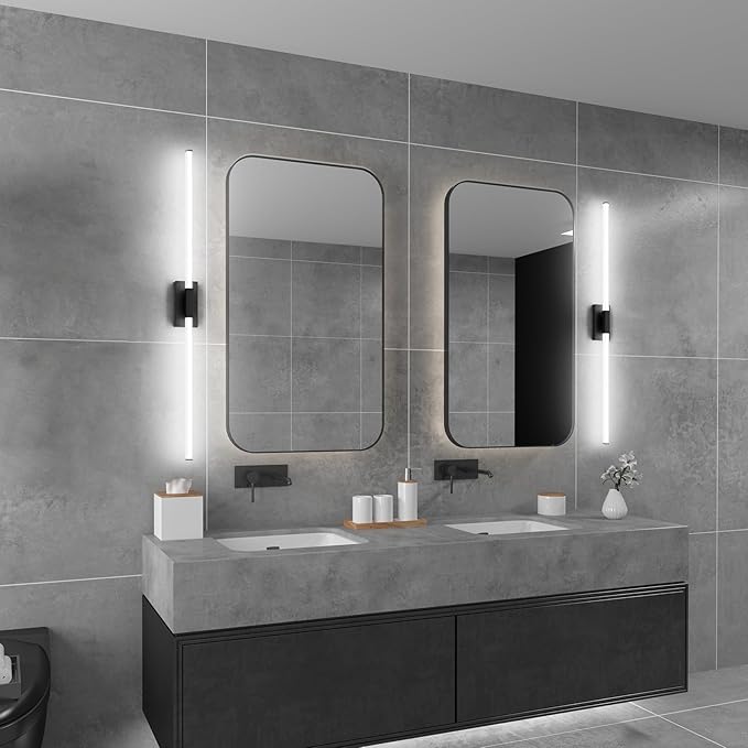 Ralbay 59inch Matte Black Vanity Light