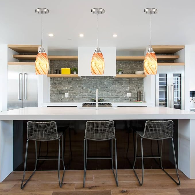 Mini Glass Pendant Light 4.72"