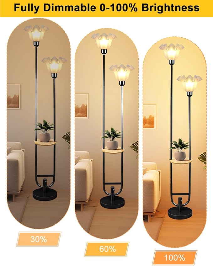 Dimmable Flower Floor Lamps