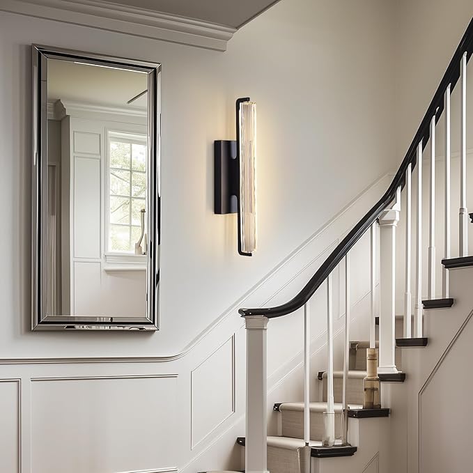 Crystal Wall Sconce, Modern Single Sconce Wall Lighting, Upgrated K9 Crystal