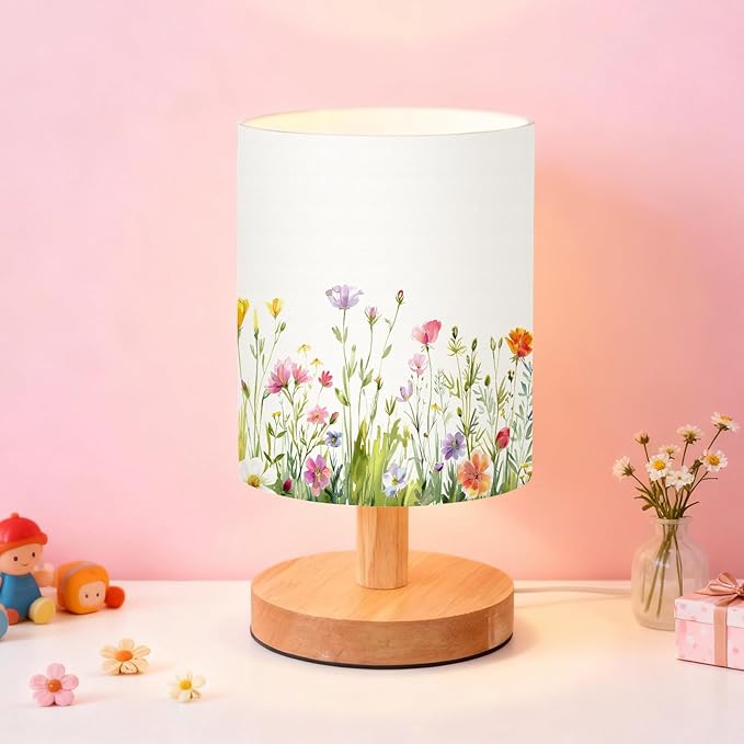 VIHOSE Wild Flower Kids Table Lamp