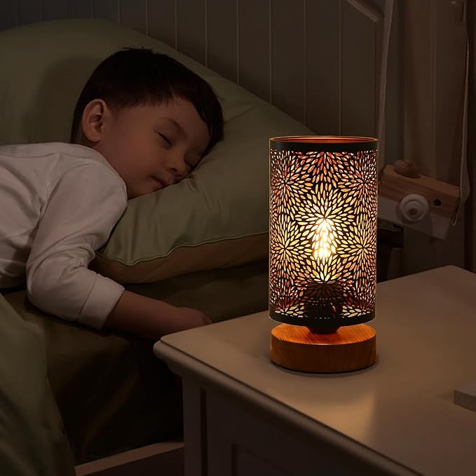 Small Industrial Table Lamps Dimmable, Bedside Lamps