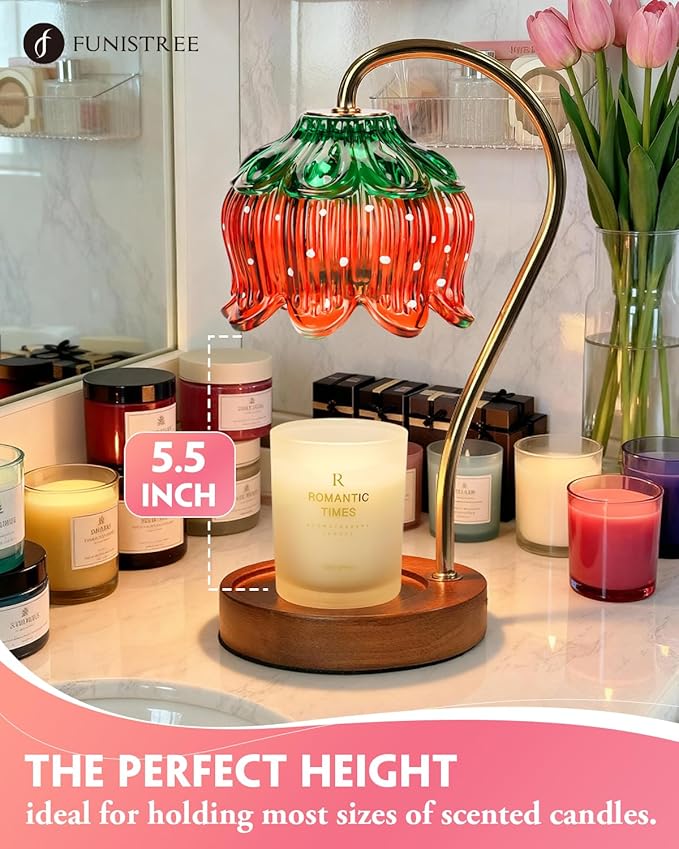 Strawberry Candle Warmer Lamp, Cute Candle Lamp