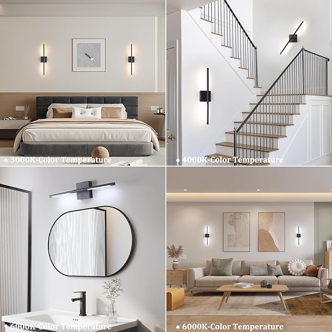 Battery Operated Wall Sconce Set of 2, 8000mAh Wireless Wall Sconces,