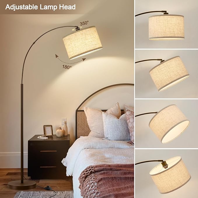 Luvkczc 71" Arc Floor Lamp for Living Room