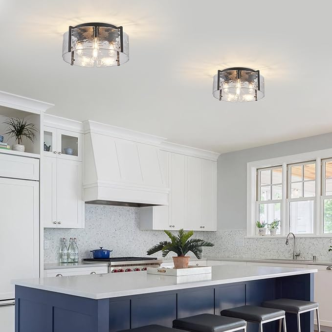 17.3“ Semi Flush Mount Ceiling Light Fixture