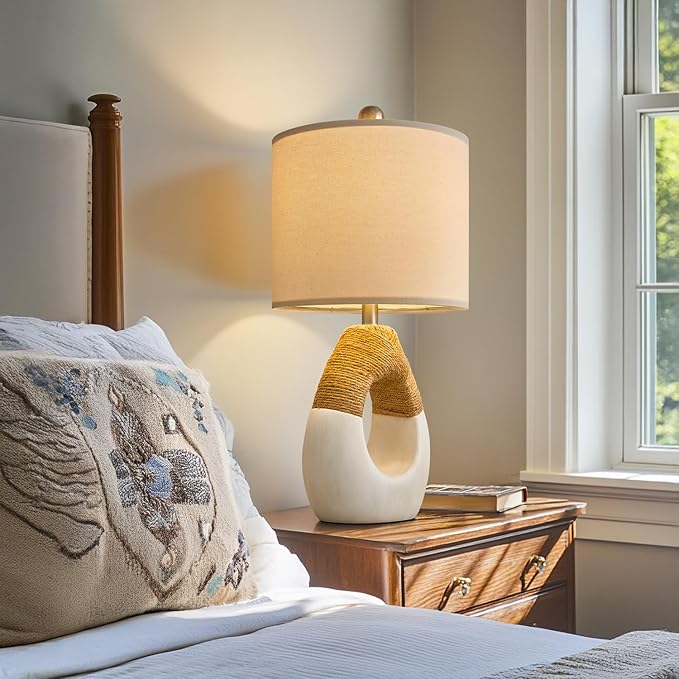 OYEARS 19'' Small Boho Table Lamps