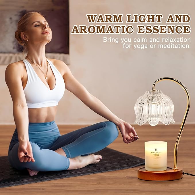 White Clear Candle Warmer Lamp