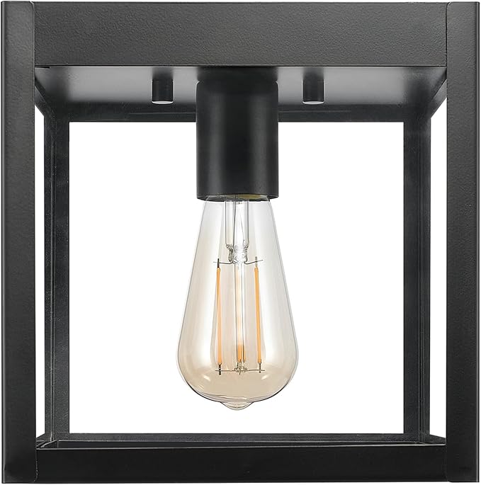 GLOBE Electric 60000020 1-Light Outdoor Flush Mount Ceiling Light Fixture