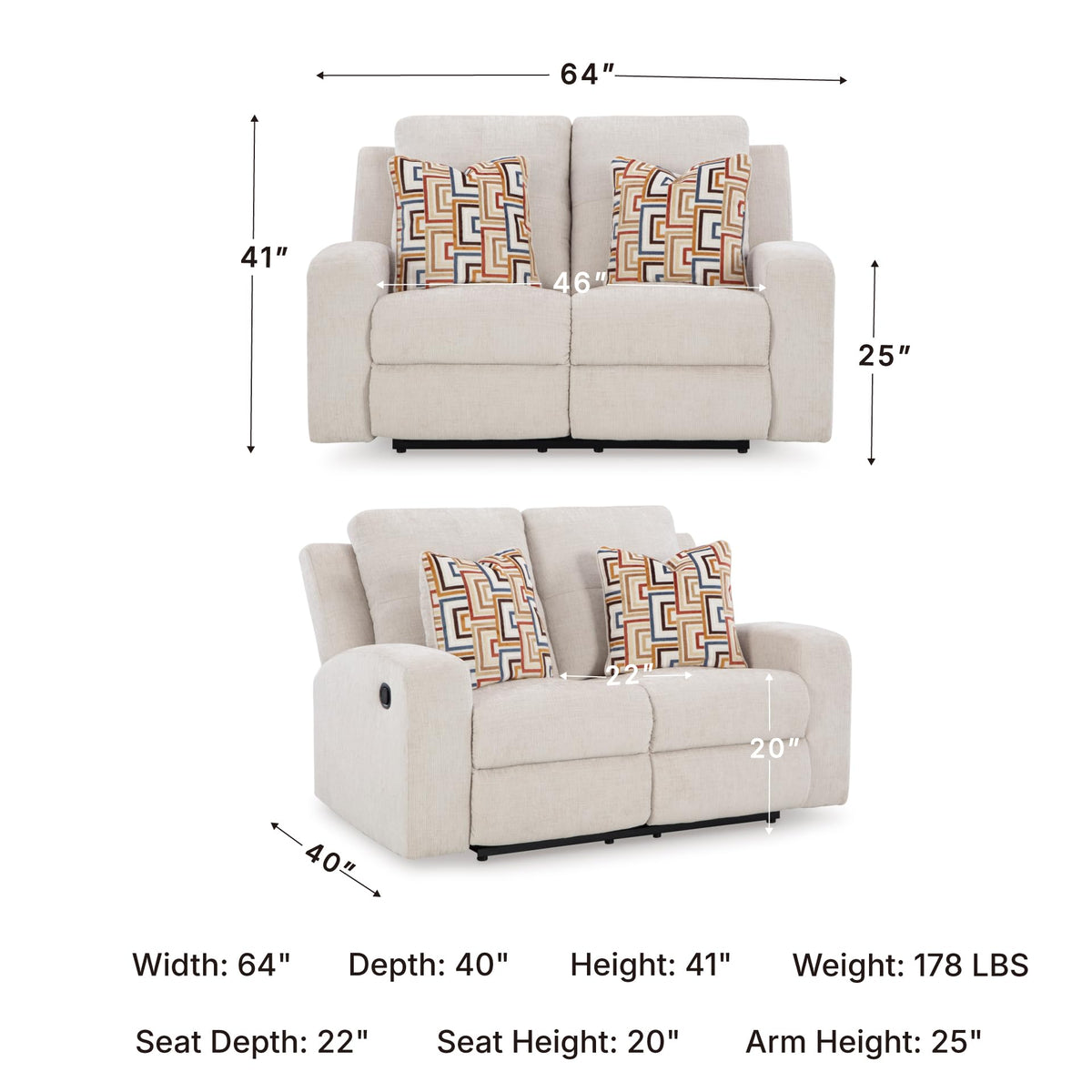 Danum Reclining Loveseat