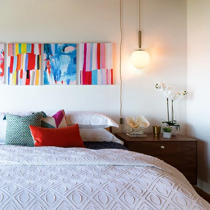 DIRYZON Mid Century Plug in Pendant Lighting