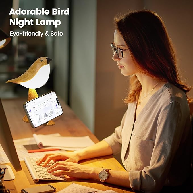 VoMii Small Bird Table Lamp