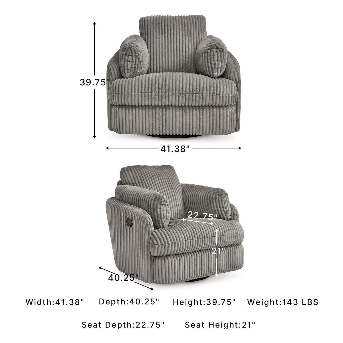 Tie Breaker Swivel Glider Recliner
