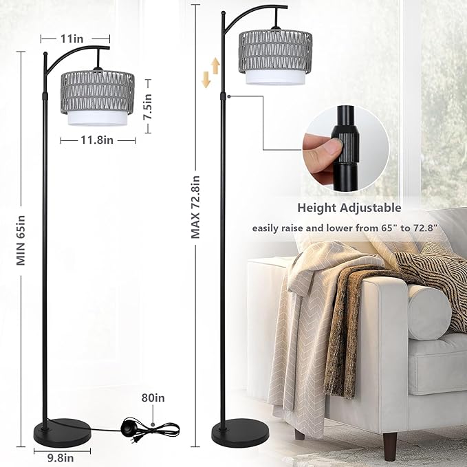 Floor Lamps for Living Room, Arc Standing Lamp