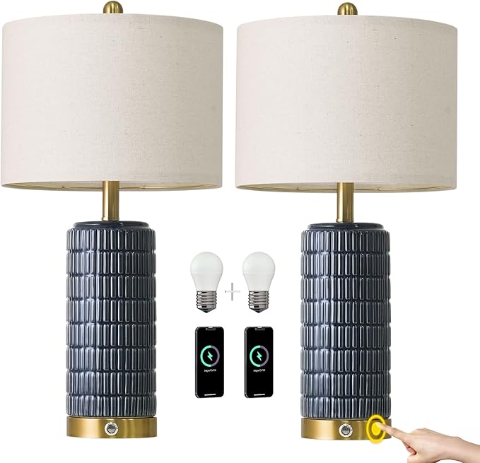 PoKat Touch Bedside Table Lamps