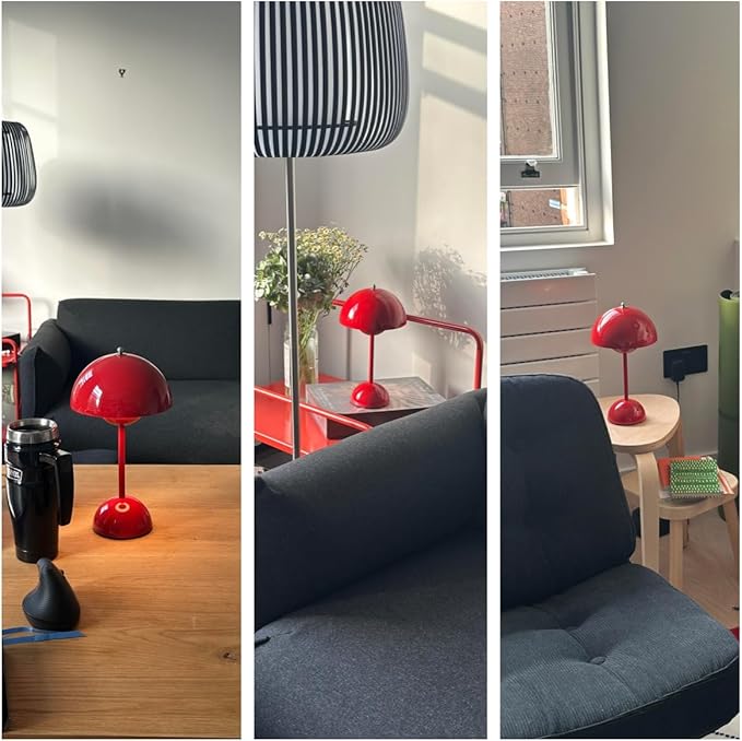 Flowerpot Lamp Modern Flower Bud 12" Cordless Touch Dimmable 2600mAh