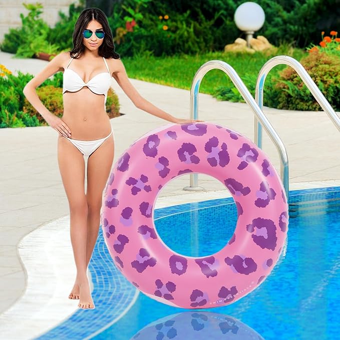 Inflatable Pool Float Tube -35 in Tube Float for Adult,Inflatable Swim Tube Raft Premium Swim Ring Heavy Duty Vinyl Flotation Pool Floats for The Beach, Party, Vacation, UV Resistant - Pool Party