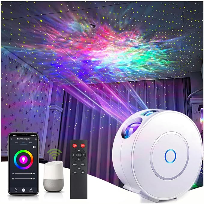 Galaxy Projector for Bedroom, Star Projector, Smart APP Memory Setting