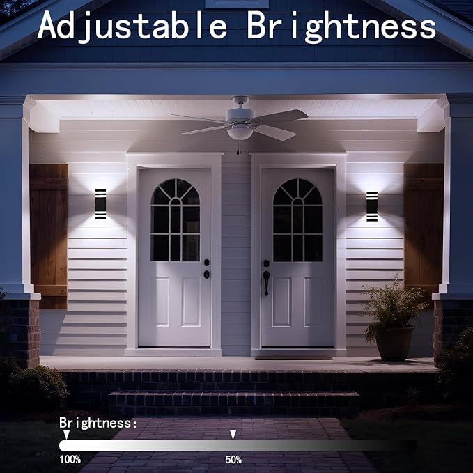 Motion Sensor Outdoor Wall Lights, Dusk to Dawn Up and Down Sconce, Waterproof