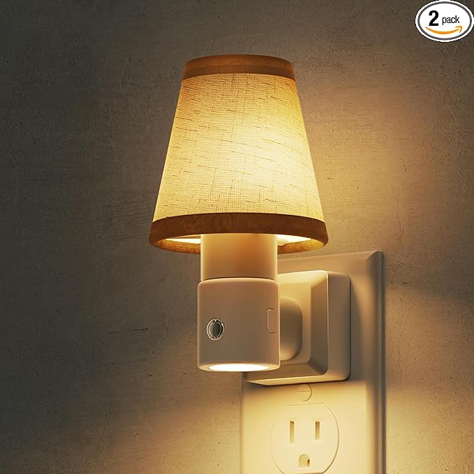 L LOHAS LED Night Lights Plug into Wall, Plug in Night Light Dimmable, Soft