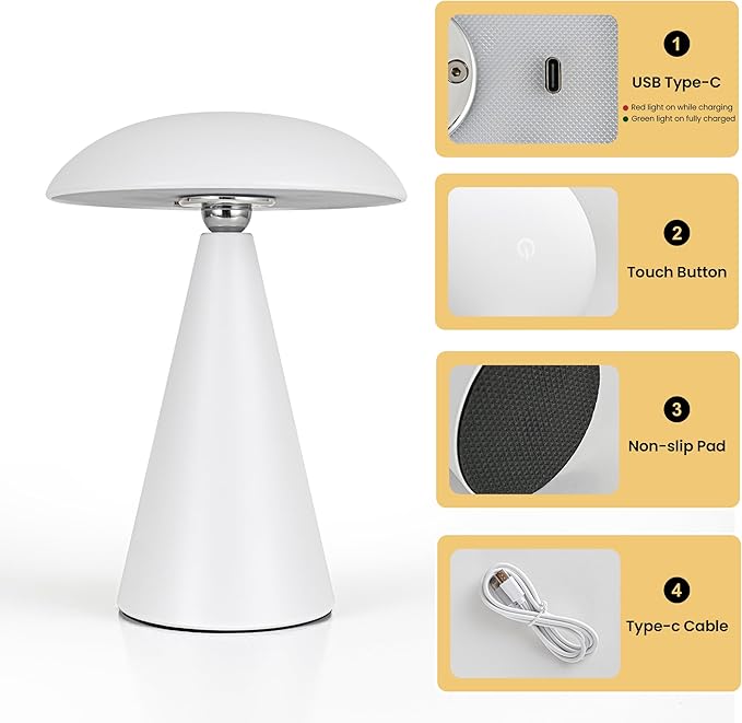 Cordless Rechargeable Table Lamp