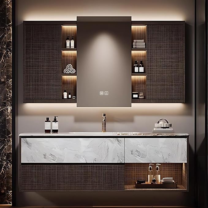 60 Inch Stripe Bathroom Vanity