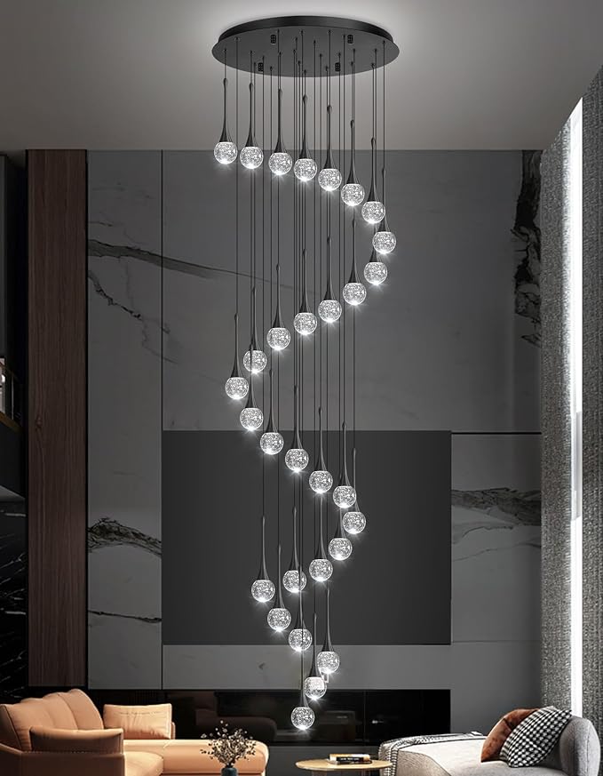 30 Light Modern Glam Crystal Chandelier