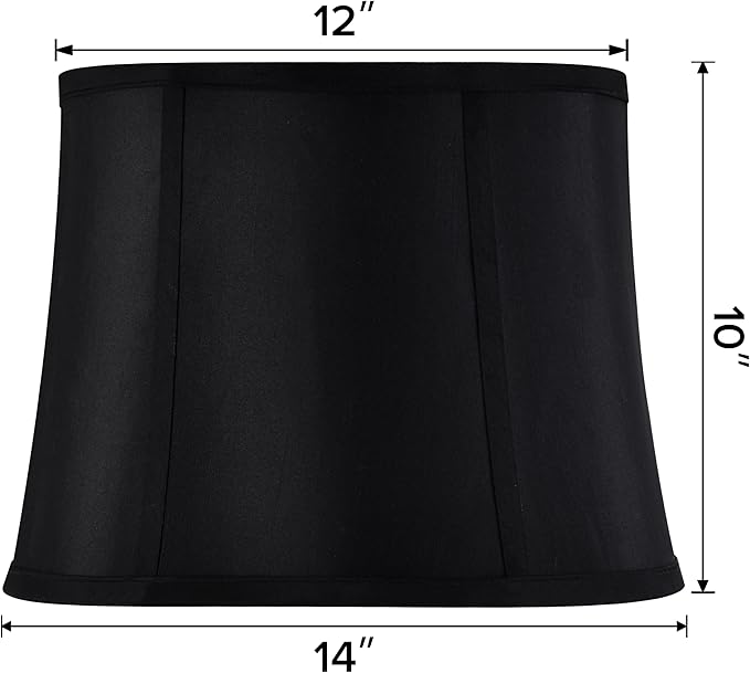 GOSO Medium Black Drum Lamp Shade