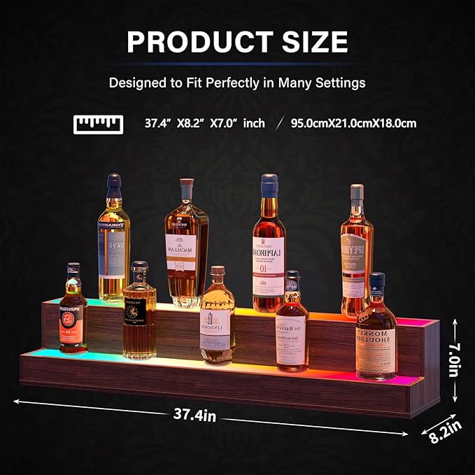 LED Liquor Display Shelf, Freestanding Bar Cabinet