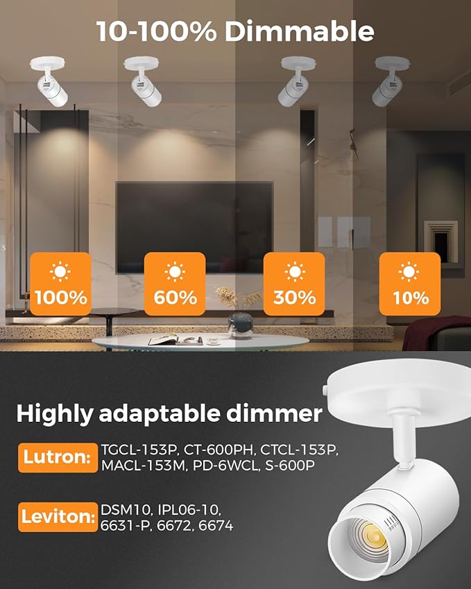Zoomable LED Ceiling Spot Lights Indoor Adjustable Ceiling Spotlight Fixture