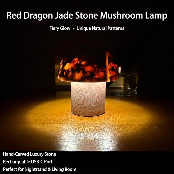 Marble Mushroom Table Lamp