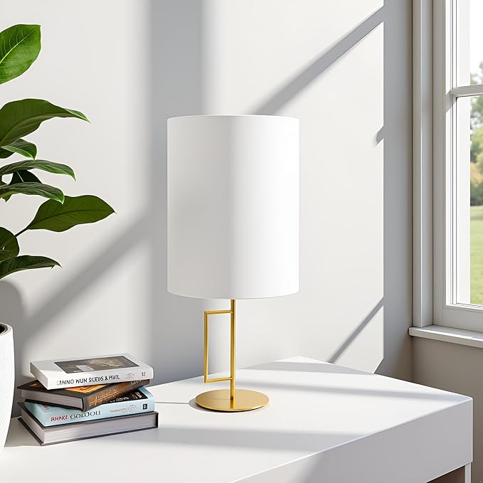 Aspen Creative 31261 Transitional Drum Shaped Spider Fitter Lamp Shade in White