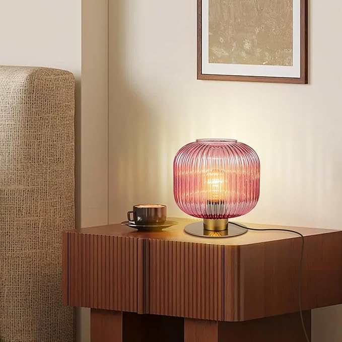 Small Bedside Table Lamp, Modern Bedroom Nightstand Lamp Living Room Side Table