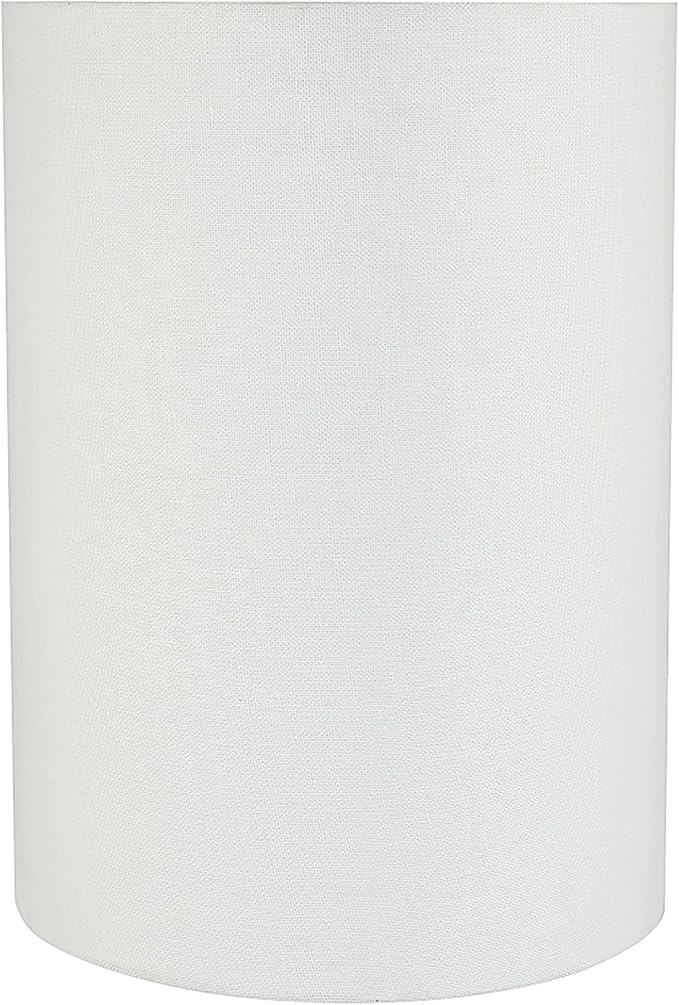 Aspen Creative 31261 Transitional Drum Shaped Spider Fitter Lamp Shade in White