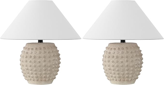 JONATHAN Y JYL5601B-SET2 Effie 18.25" Minimalist Scandinavian Ceramic/Iron