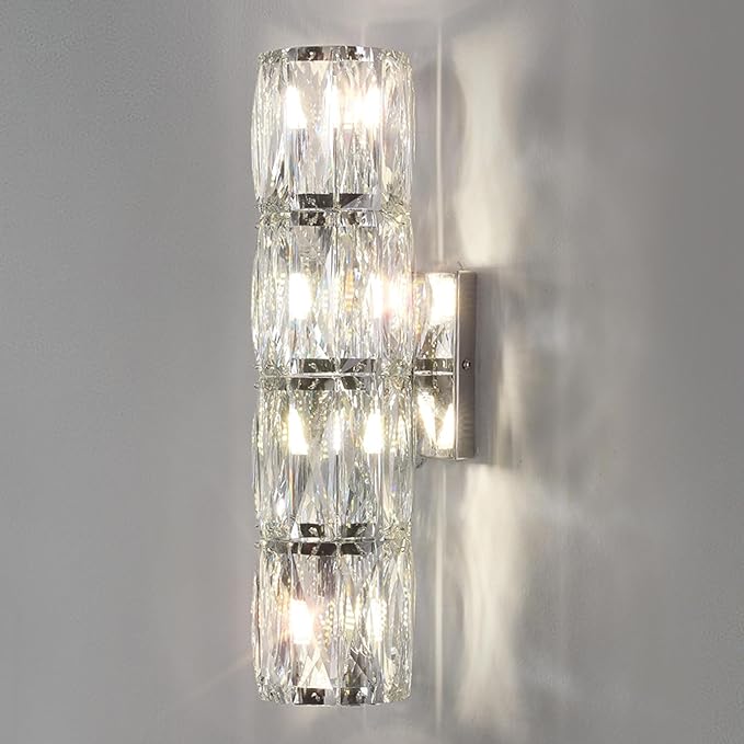 Crystal Wall Sconces Indoor, Modern Sconces Wall Lighting Fixtures Indoor