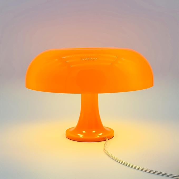 Lotus Atelier Orange Mushroom Lamp