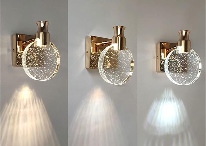 Aomesinc Crystal Wall Sconce Nordic Style LED Wall Lamps Simple Creative Lights