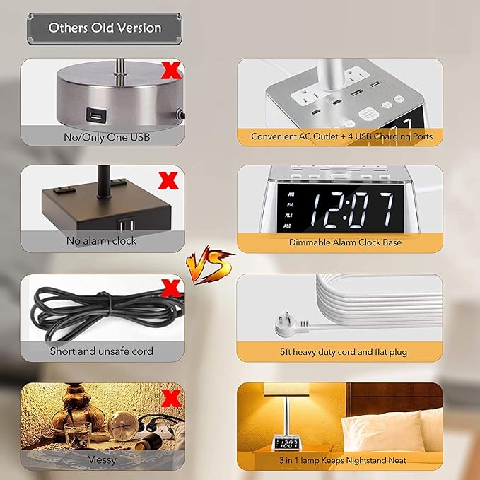 Yostyle Table Lamp Bedside Lamp
