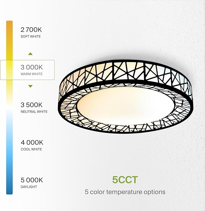 ASD 14 Inch LED Flush Mount Ceiling Light Fixture