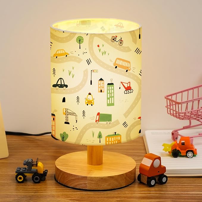 VIHOSE Transportation Kids Table Lamp