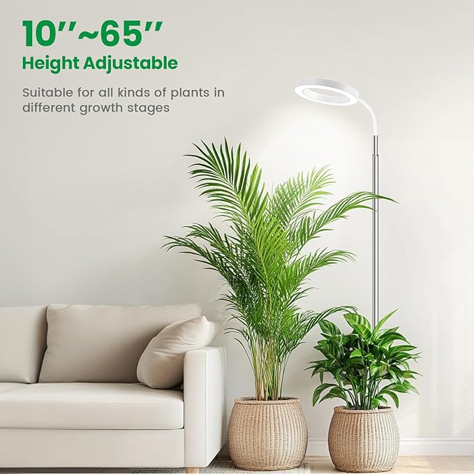 Garpsen Plant Light, 80 LEDs Full Spectrum Grow Lights