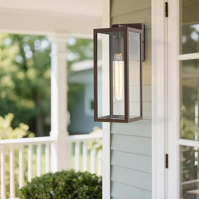 Bestshared Outdoor Wall Lantern, Anti-Rust Outdoor Wall Sconce Light Fixtures