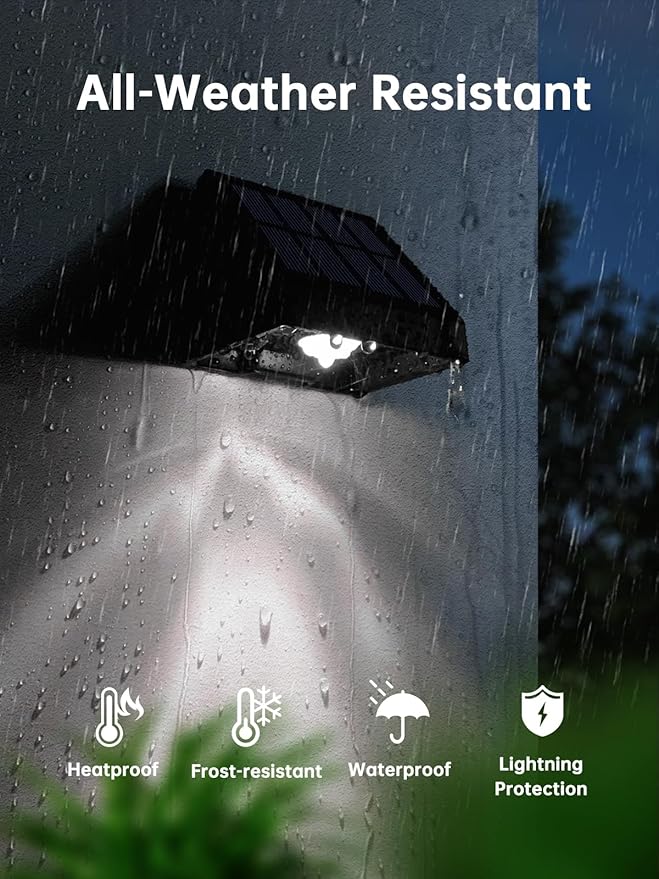 Solar Lights Outdoor Waterproof LED 6000K White Bright Lens Downlight Small