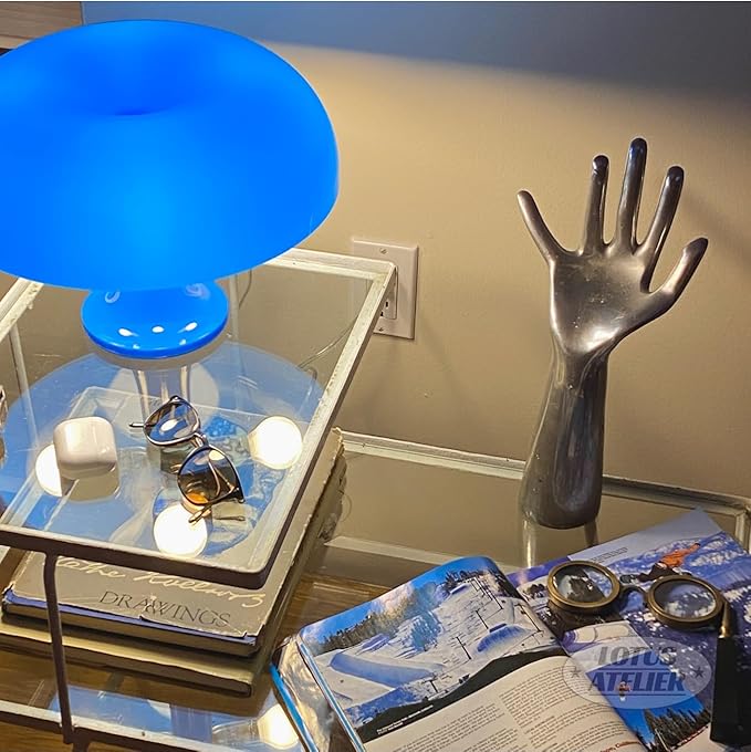 Lotus Atelier Blue Mushroom Lamp