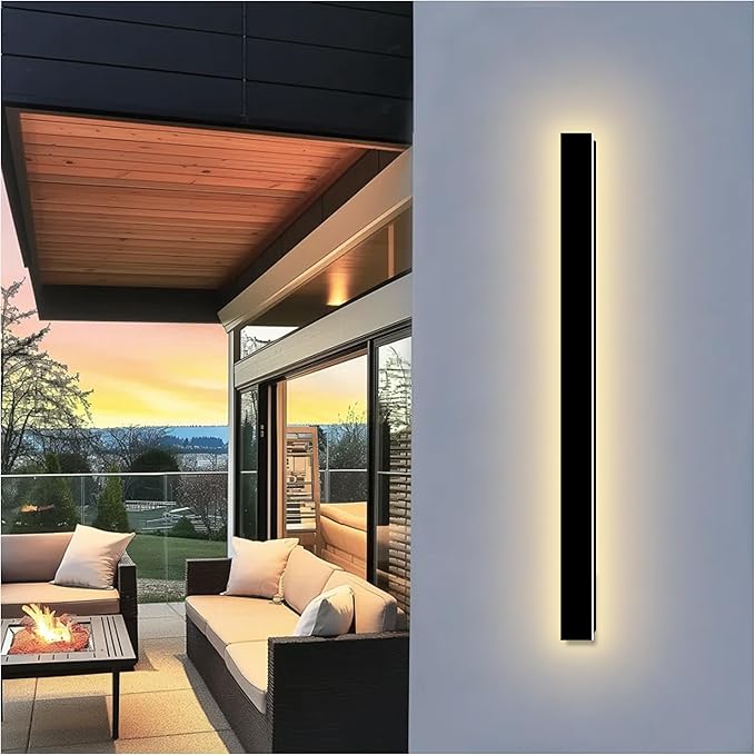 Modern Outdoor Wall Light, 59 Inch Long Outdoor Wall Sconces