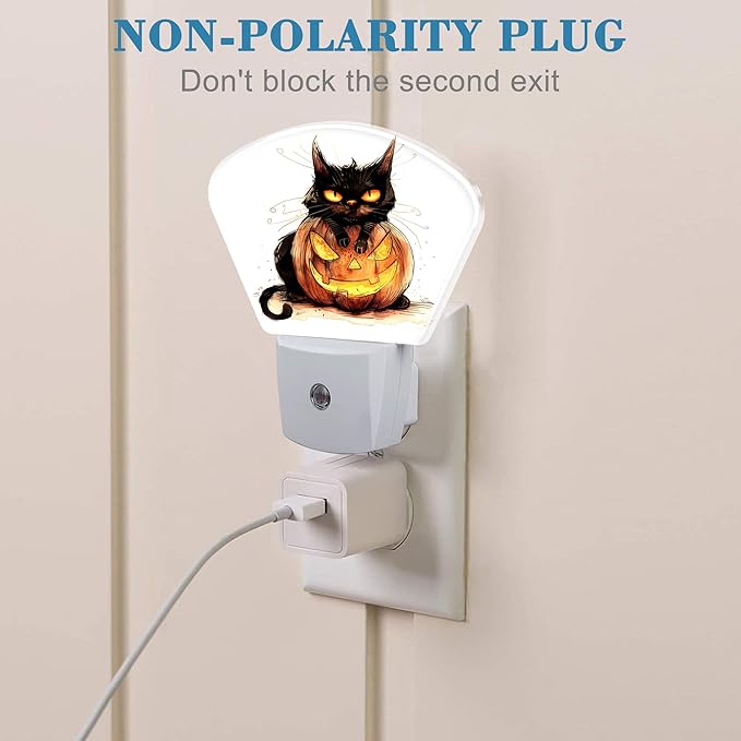 Halloween Black Cat Night Light